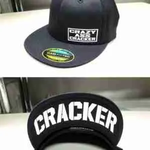 crazy ass cracker "cracker" (black) 210 flexfit
