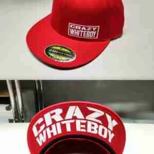 crazy whiteboy "crazy whiteboy"" (red) 210 flexfit