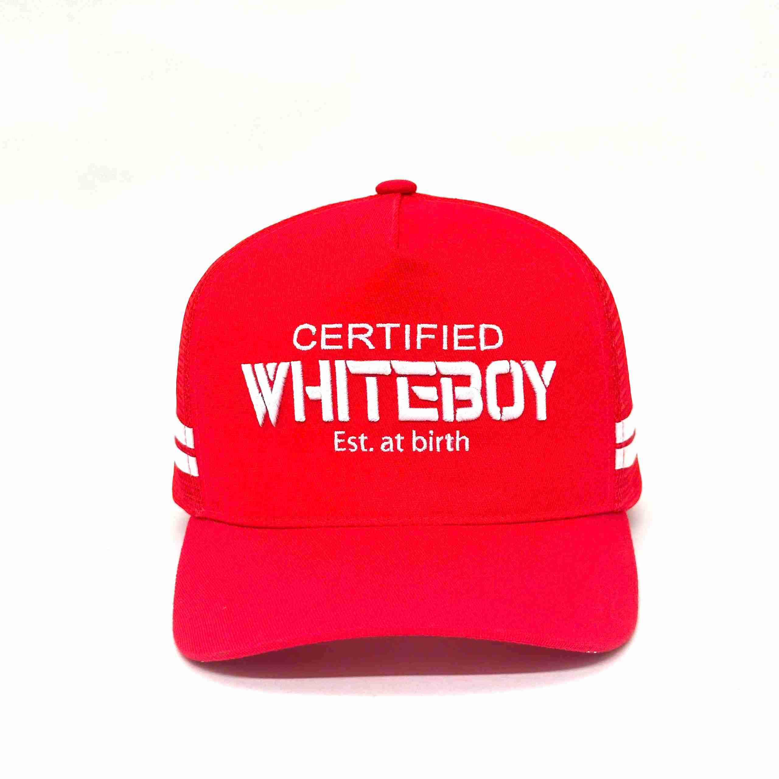 REVAMPED “CERTIFIED WHITEBOY” SNAPBACK (RED)