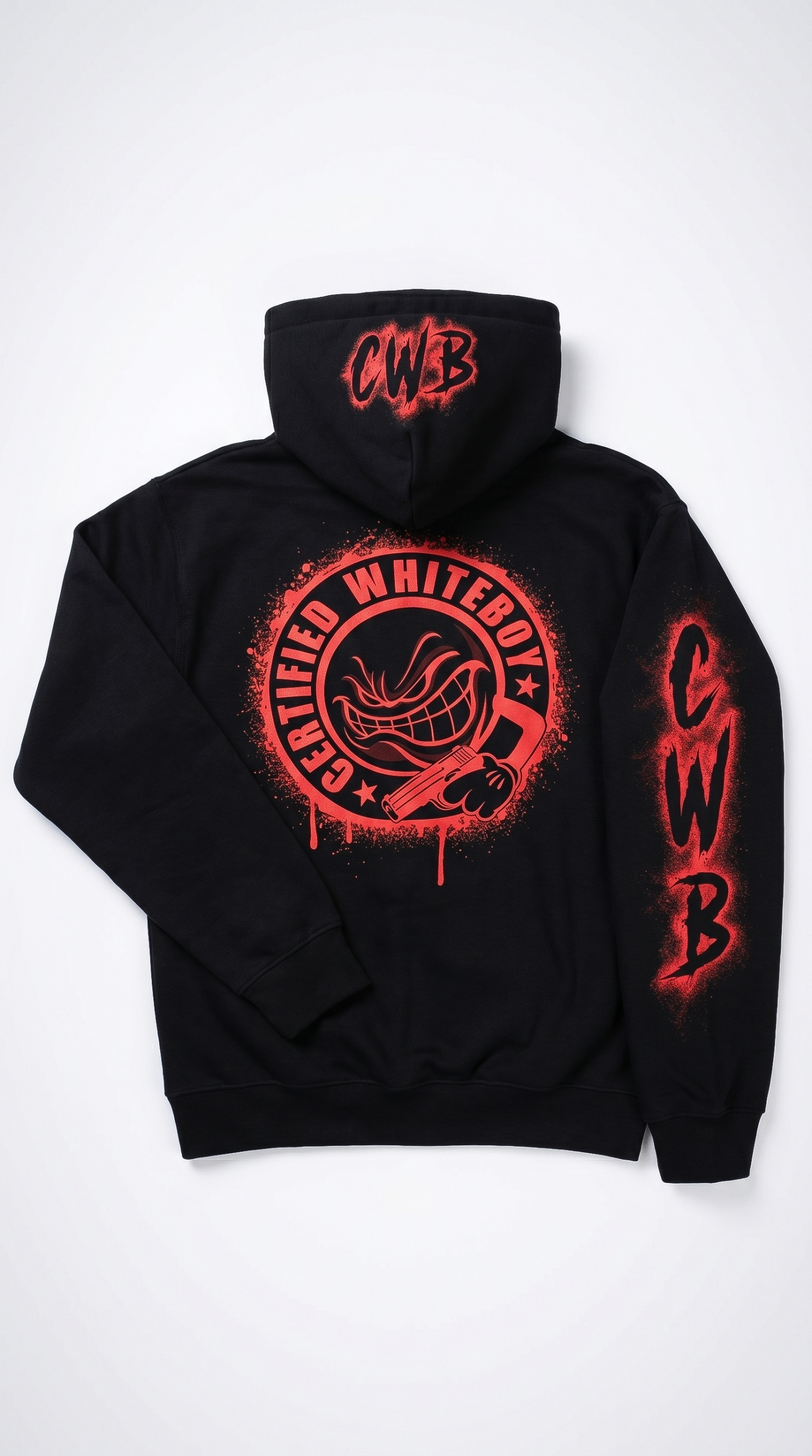 “CWB SPRAY PAINT” HOODIE (BLACK)